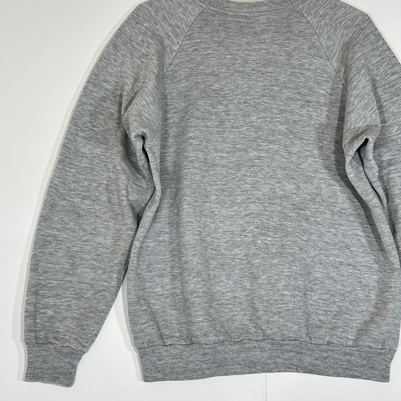 Vintage 80s Mickey Mouse Sweatshirt Classic Gray Adult Sz Large Walt Disney READ - Picture 12 of 14